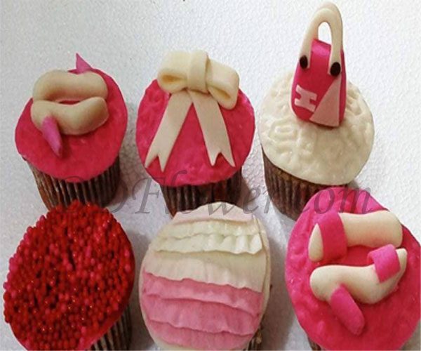 Send ladies shoe cupcake to Bangladesh