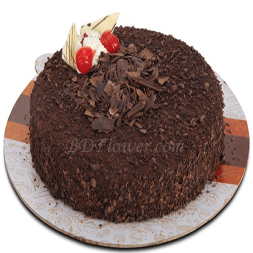 Send chocolate lady round cake to Bangladesh